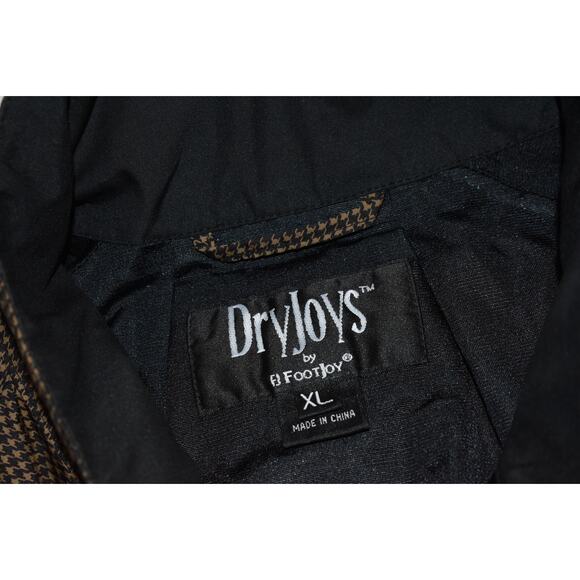 Footjoy Dryjoys Golf Pullover Jacket Mens Size XL Zip Tan Geometric Polyester - Picture 9 of 10
